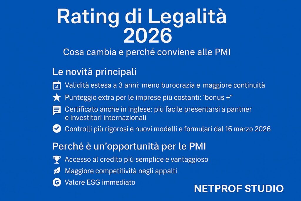 Rating di Legalità-NEWS Rating di Legalità: cosa cambia e perchè conviene